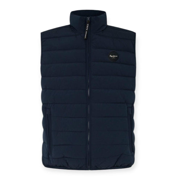 PEPE JEANS TOBY GILET PM403028/594 Αμάνικο Μπουφάν Μπλε F/W