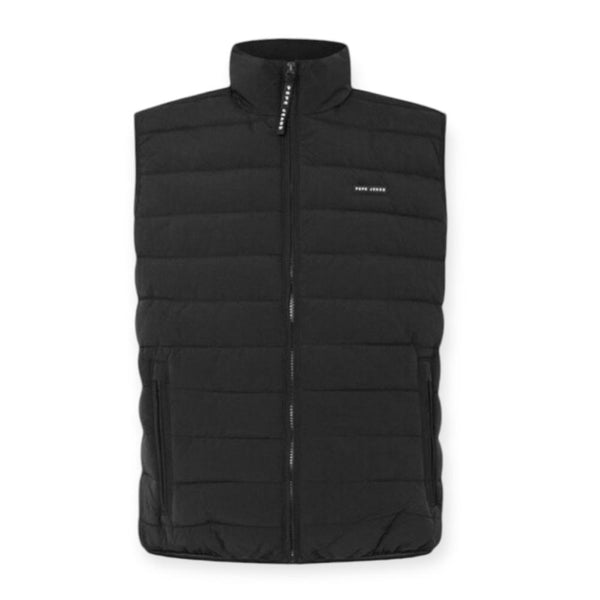 PEPE JEANS TOBY GILET PM403028/999 Αμάνικο Μπουφάν Μαύρο F/W
