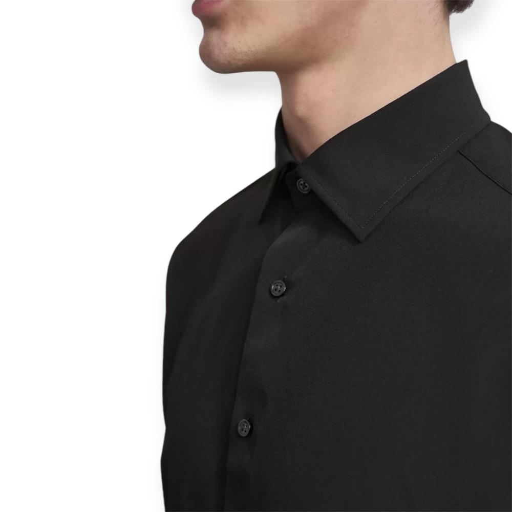 Bugatti SHIRT KENT 9150/68600/290 Πουκάμισο Μαύρο F/W