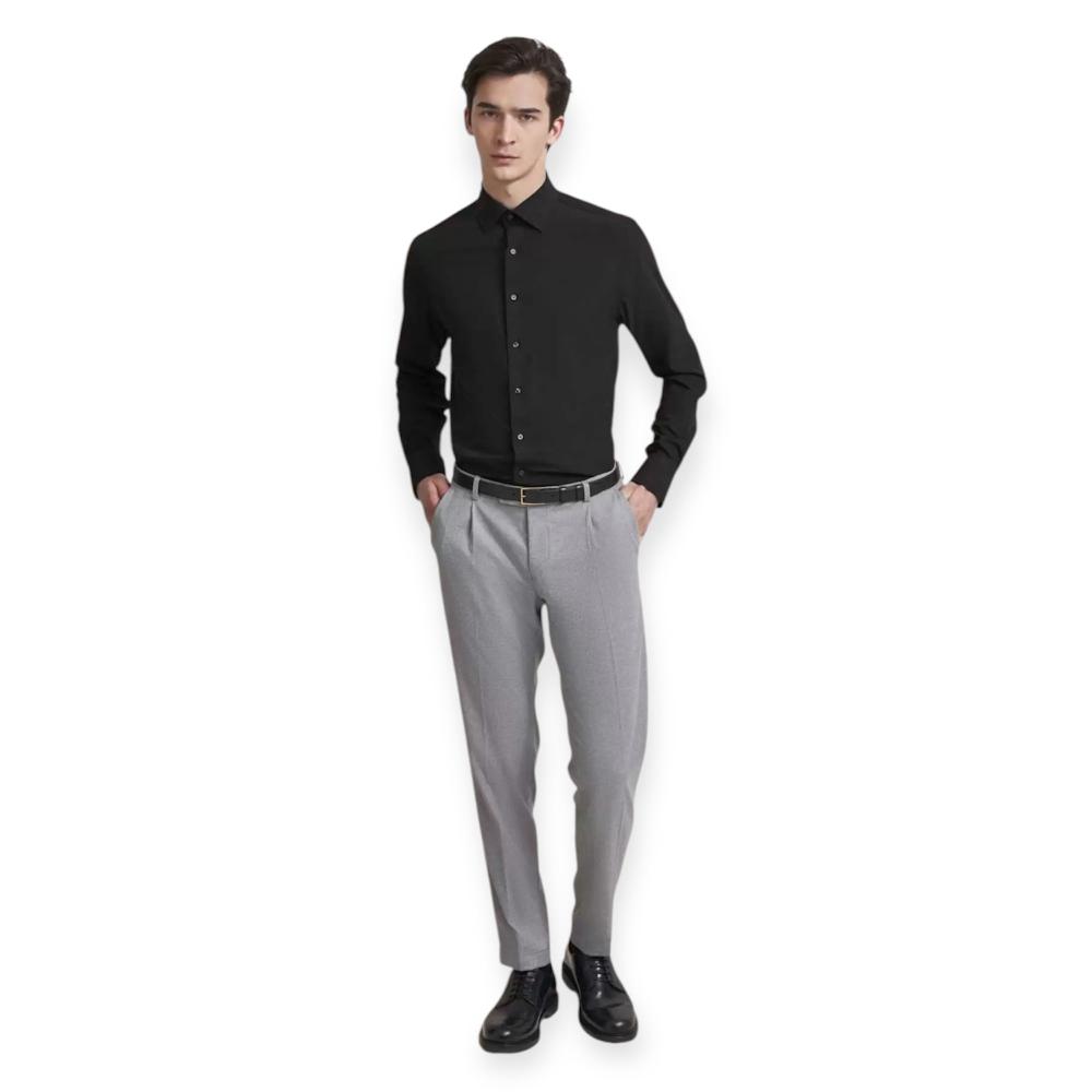Bugatti SHIRT KENT 9150/68600/290 Πουκάμισο Μαύρο F/W