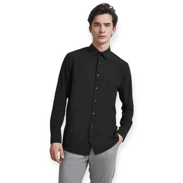Bugatti SHIRT KENT 9150/68600/290 Πουκάμισο Μαύρο F/W