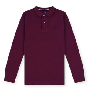 U.S. Polo Assn. MUST 49785/259 Polo Μπλούζα Μπορντό F/W