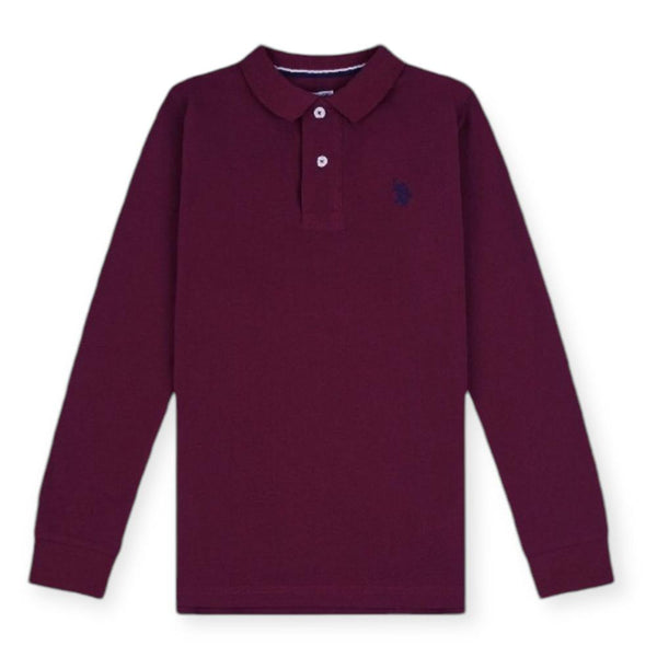 U.S. Polo Assn. MUST 49785/259 Polo Μπλούζα Μπορντό F/W