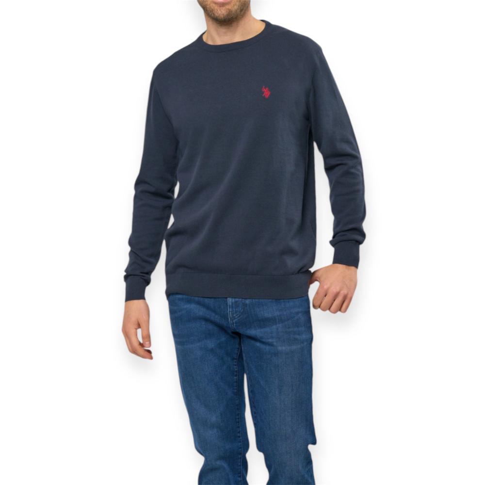 U.S POLO ASSN. ROBIN ROUND N52228/179 Πουλόβερ Μπλε F/W
