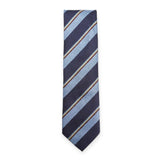 Stefano & Mario T-Knitted-07 Blue Tie