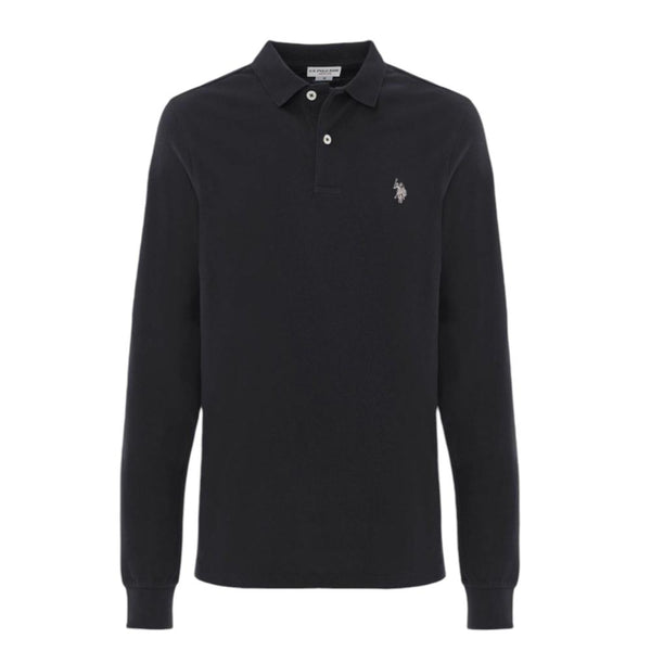 U.S. Polo Assn. MUST 49785/199 Polo Μπλούζα Μαύρη F/W