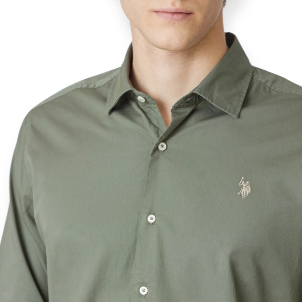 U.S POLO ASSN. US104004/449 Πουκάμισο Λαδί