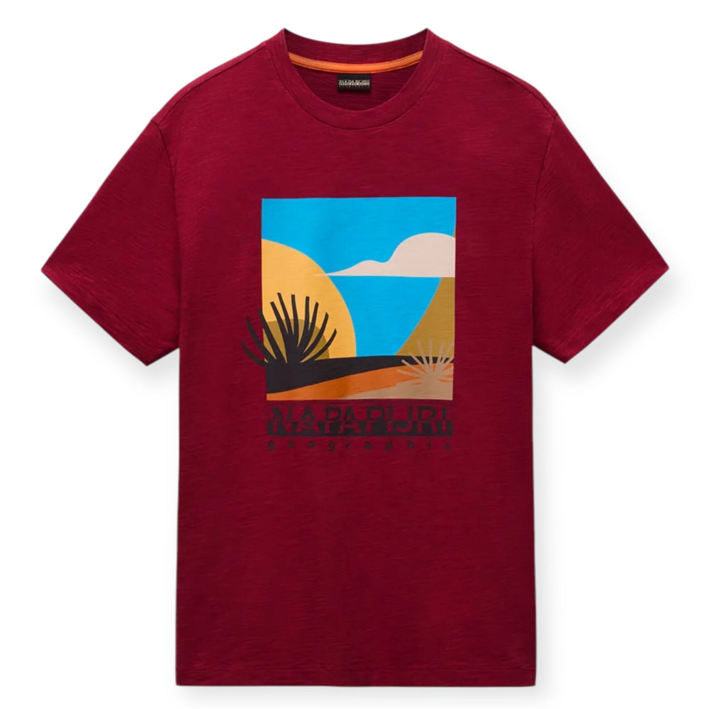 Napapijri S-ARBIA  SS NP0A4IE3R1E1 T-shirt Μπορντό S/S