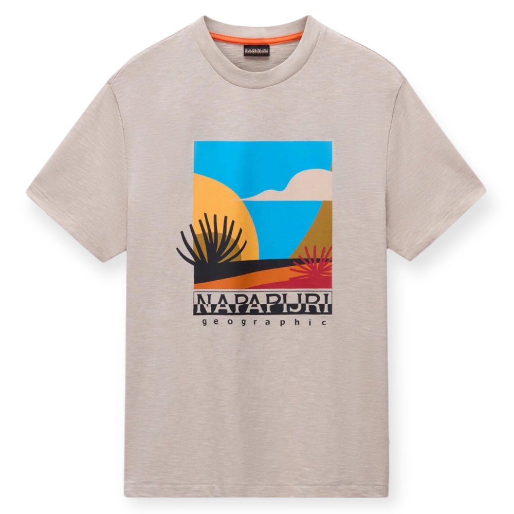 Napapijri S-ARBIA  SS NP0A4IE3N1P1 T-shirt Μπεζ S/S