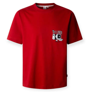 PEPE JEANS  PRESTH PM509789/285 T-shirt Κόκκινο S/S