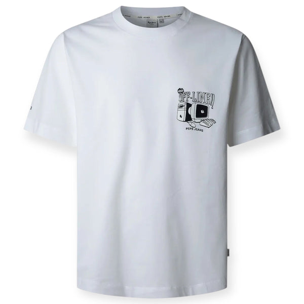 PEPE JEANS  PRESTH PM509789/800 T-shirt Λευκό S/S