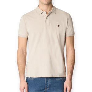 U.S POLO ASSN. KING 41197/251 Polo Μπλούζα Μπεζ S/S