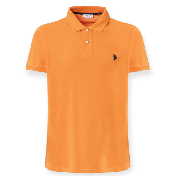 U.S. Polo Assn. KING 41029/215 Polo Μπλούζα Σκούρο Πορτοκαλί S/S