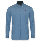 US. POLO ASSN. EVAN 5163367770/170 Πουκάμισο Μπλε S/S