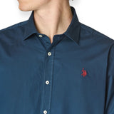 US. POLO ASSN. ZED US41104018/179 Πουκάμισο Μπλε S/S
