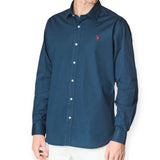 US. POLO ASSN. ZED US41104018/179 Πουκάμισο Μπλε S/S