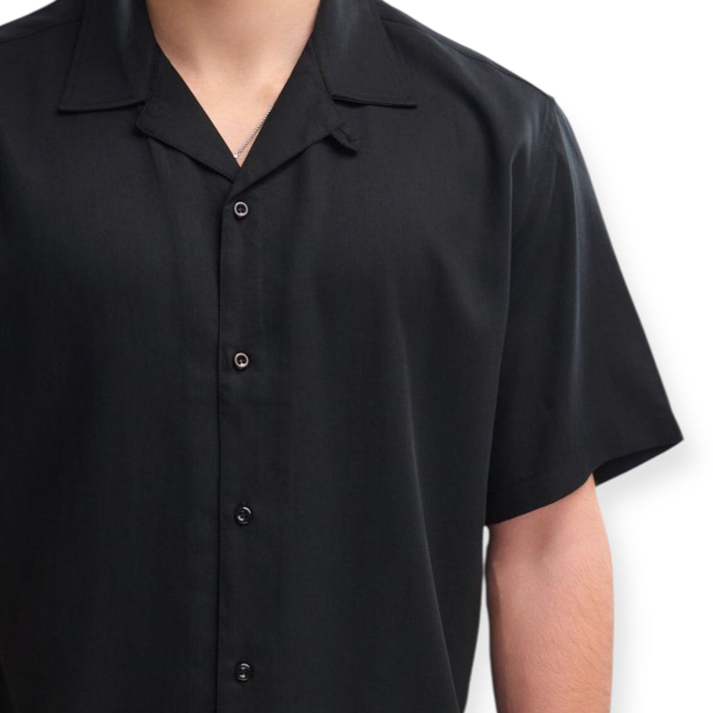 Premium Royal Denim  SAKAI SHIRT-3570  Πουκάμισο Μαύρο S/S