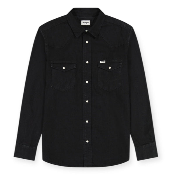 Wrangler WESTERN SHIRT RINSE BLACK 112362906 Πουκάμισο Μαύρο  F/W