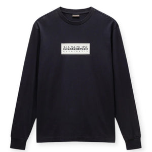 Napapijri S-BOX LOGO LS  NP0A4I3M0411 Μακό Μαύρο F/W