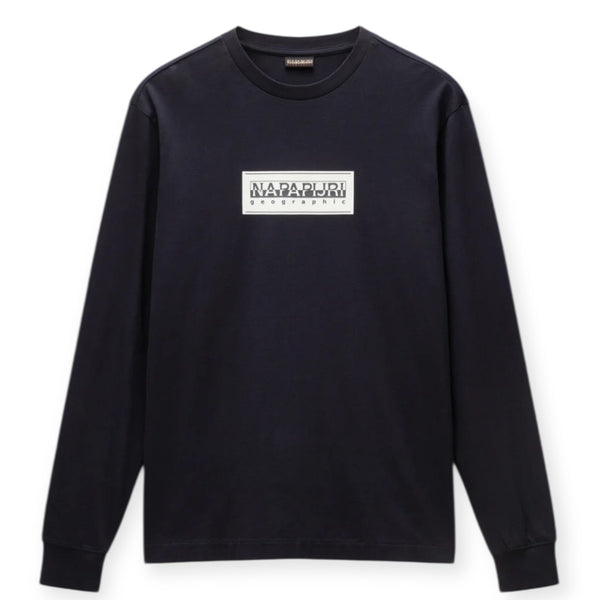 Napapijri S-BOX LOGO LS  NP0A4I3M0411 Μακό Μαύρο F/W