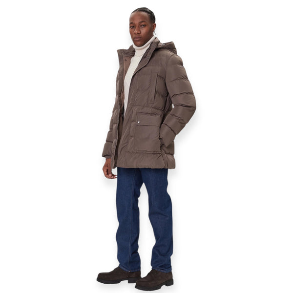 GEOX LEITAN LONG JKT PARKA M5628B/T3266/F1432 Μπουφάν Μπεζ F/W