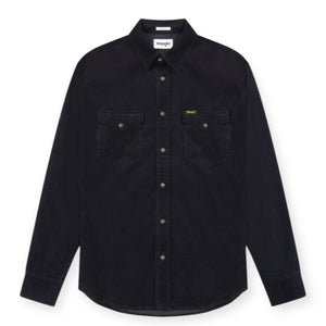 Wrangler WESTERN 112371429 Πουκάμισο Μαύρο F/W