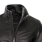 Bugatti 225100 Δερμάτινο Μπουφάν Μαύρο F/W