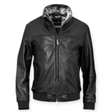 Bugatti 225100 Δερμάτινο Μπουφάν Μαύρο F/W