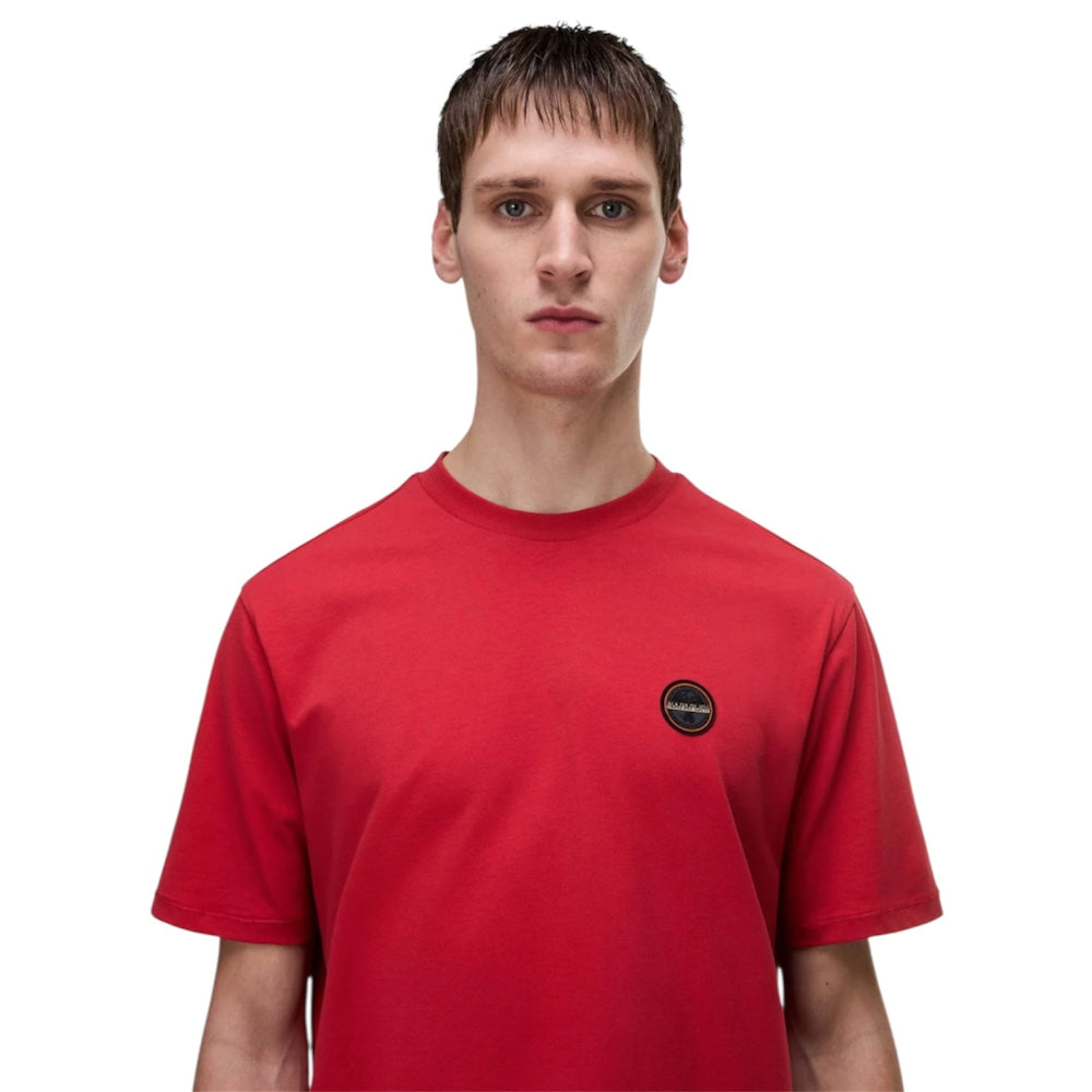 Napapijri S-BADGE SS1 NP0A8949RAQ T-shirt Κόκκινο S/S