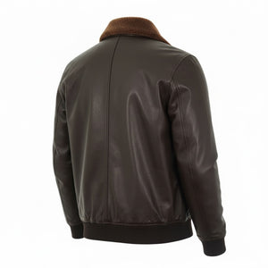 Bugatti 225101 Δερμάτινο τζάκετ Καφέ F/W