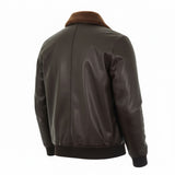 Bugatti 225101 Δερμάτινο τζάκετ Καφέ F/W