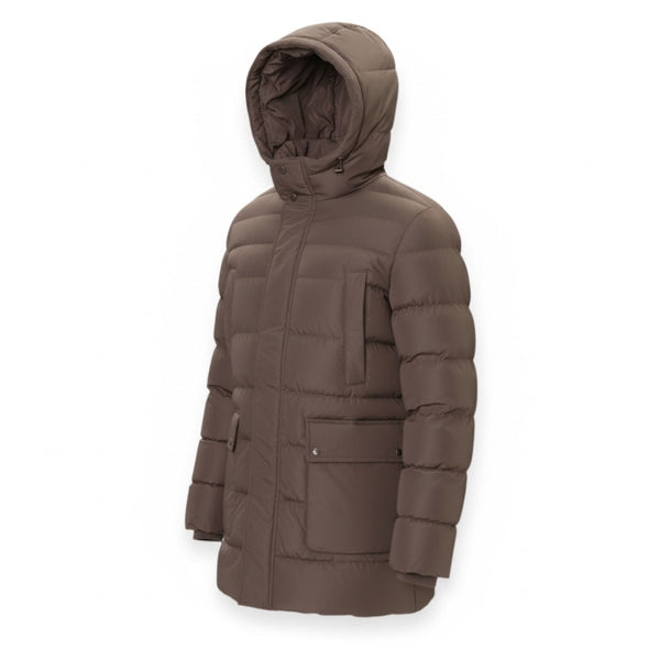 GEOX LEITAN LONG JKT PARKA M5628B/T3266/F1432 Μπουφάν Μπεζ F/W