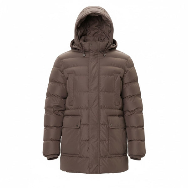 GEOX LEITAN LONG JKT PARKA M5628B/T3266/F1432 Μπουφάν Μπεζ F/W