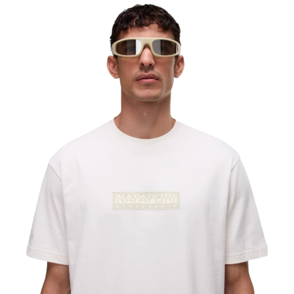 Napapijri S-BOX LOGO SS1  NP0A4IFLN1A1 T-shirt Μπεζ S/S