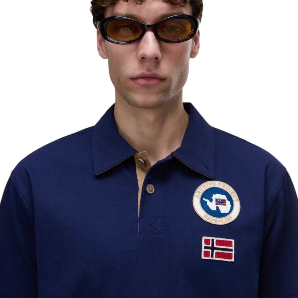 Napapijri E-REFLET SS NP0A4H4BB2Q1 Polo Μπλούζα Μπλε S/S