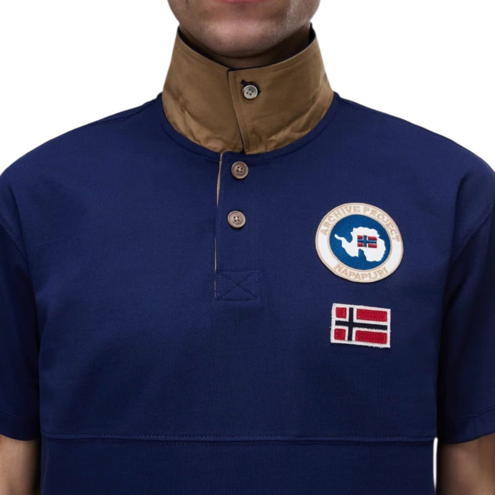 Napapijri E-REFLET SS NP0A4H4BB2Q1 Polo Μπλούζα Μπλε S/S