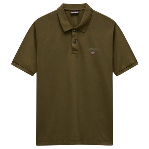 Napapijri ELBAS SS 4 NP0A4GDLG3A1 Polo Μπλούζα Λαδί S/S