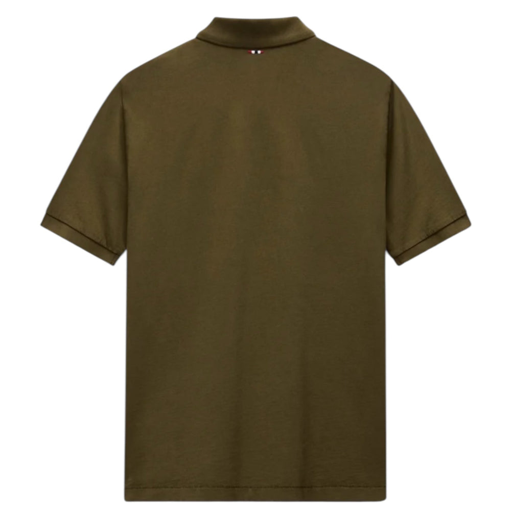 Napapijri ELBAS SS 4 NP0A4GDLG3A1 Polo Μπλούζα Λαδί S/S