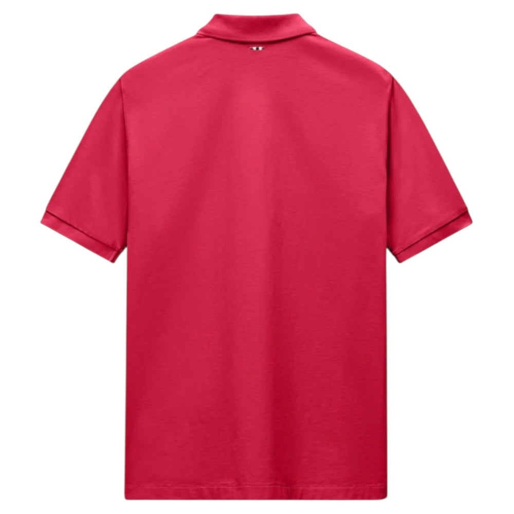Napapijri ELBAS SS 4 NP0A4GDLRAQ1 Polo Μπλούζα Κόκκινη S/S