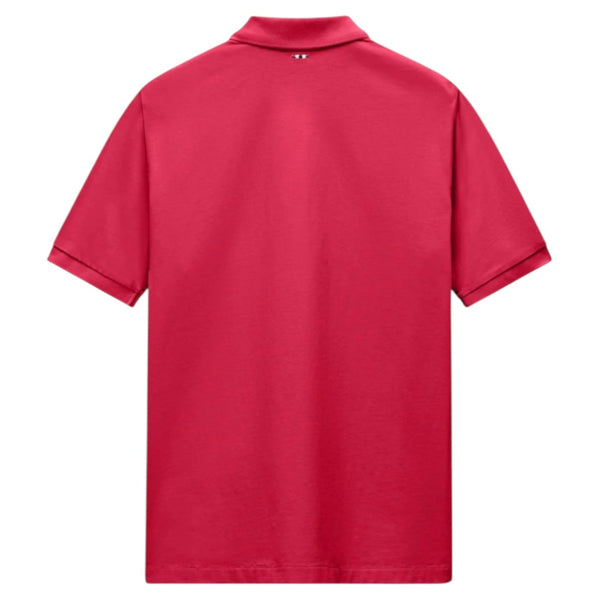 Napapijri ELBAS SS 4 NP0A4GDLRAQ1 Polo Μπλούζα Κόκκινη S/S