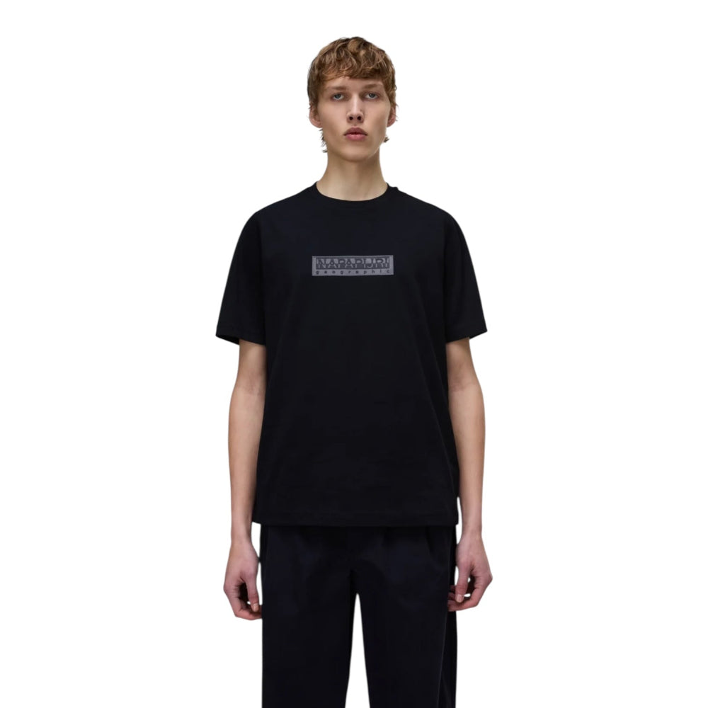 Napapijri S-BOX LOGO SS1  NP0A4IFL9411 T-shirt Μαύρο S/S