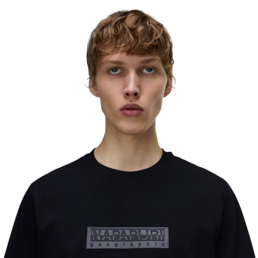 Napapijri S-BOX LOGO SS1  NP0A4IFL9411 T-shirt Μαύρο S/S