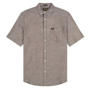 Wrangler SS 1PKT SHIRT 112378047 Πουκάμισο Λαδί S/S