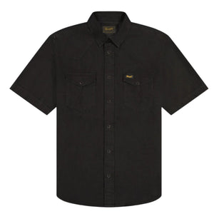Wrangler SS WESTERN SHIRT RINSE BLACK 112377968 Πουκάμισο Μαύρο S/S