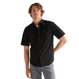 Wrangler SS WESTERN SHIRT RINSE BLACK 112377968 Πουκάμισο Μαύρο S/S