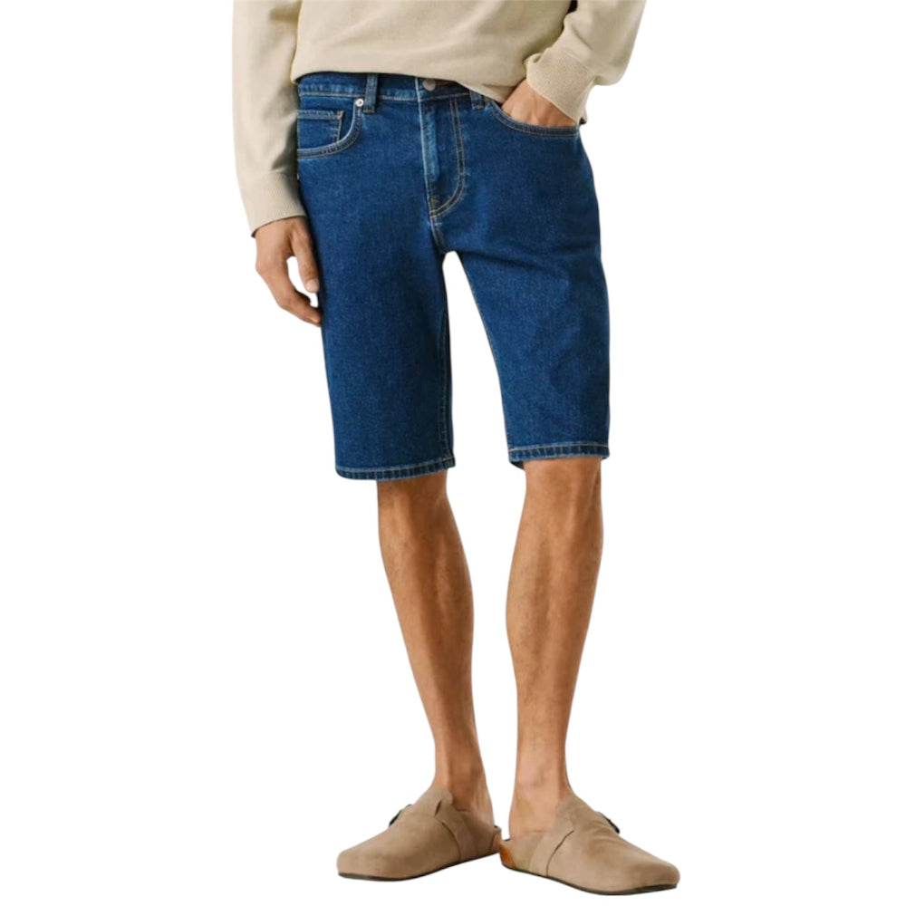 PEPE JEANS SLIM SHORT HATCH PM80000395CB Βερμούδα Jean Μπλε S/S