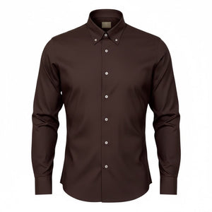 De pasquale EMME_060/G_01/30 Πουκάμισο Καφέ S/S