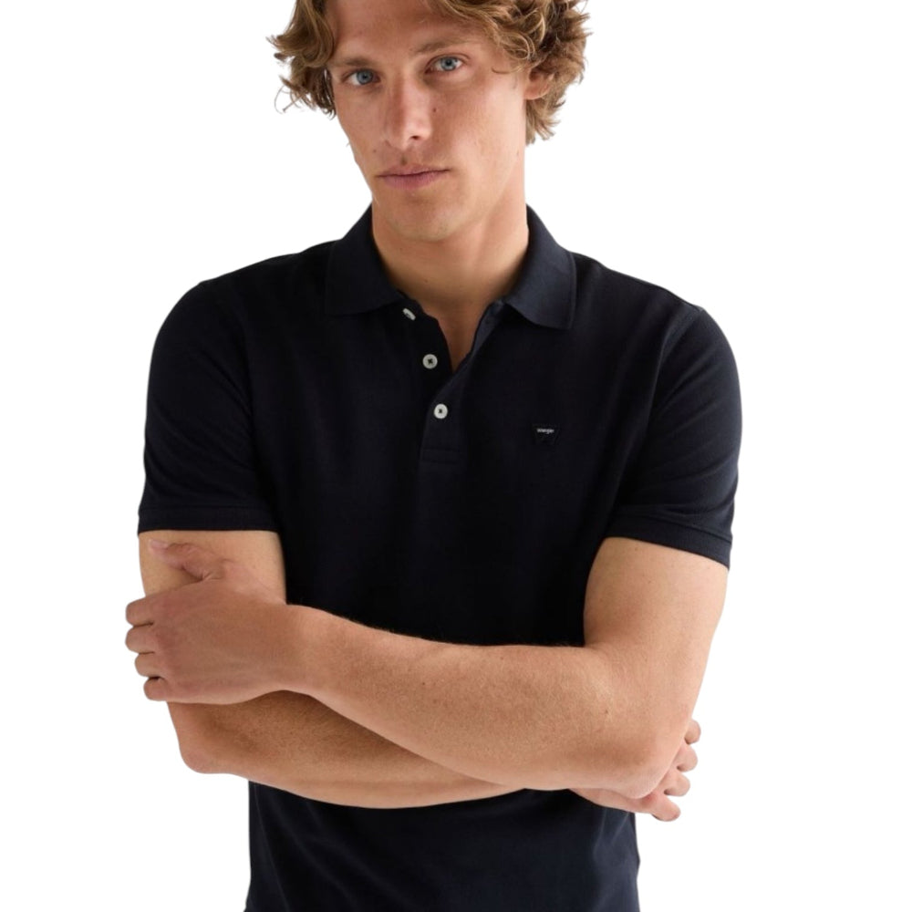 WRANGLER POLO SHIRT 112378426 Polo Μαύρο S/S