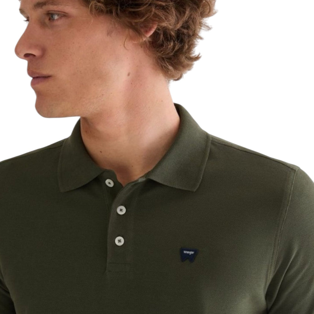 WRANGLER POLO SHIRT 112378000 Polo Χακί S/S