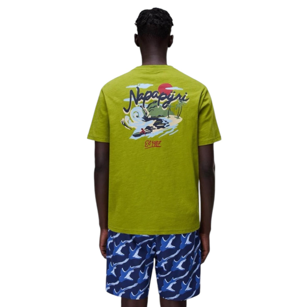 Napapijri S-ELIOR SS  NP0A4HZYG3B1 T-shirt Πράσινο S/S
